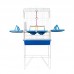 VIVEIRO CONFORT TRIPLEX SLIM BRANCO/AZUL