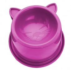 22668 - COMEDOURO ANATOMICO GATO LUXO ROSA 250ML