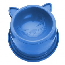 22665 - COMEDOURO ANATOMICO GATO LUXO AZUL 250ML