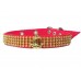 COLEIRA P/CACHORRO STRASS N.0 VERMELHO