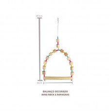 22619 - BRINQ.BALANCO DEC. RING NECK  PAPAGAIO