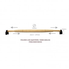 22693 - POLEIRO LISO AJUSTAVEL 15MM M.L
