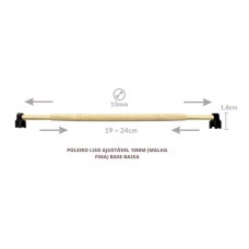 22695 - POLEIRO LISO AJUSTAVEL 10MM M.L