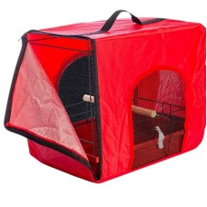 21598 - BOLSA DE TRANSPORTE P/ PAPAGAIO VERMELHA