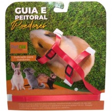 20933 - GUIA E PEITORAL PARA ROEDORES VERMELHO