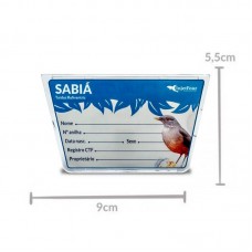 14122 - PLACA DE IDENTIFICACAO SABIA C/6