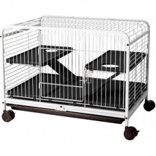 21587 - VIVEIRO FAUNA PET ROE LUXO P BRANC/PRETO