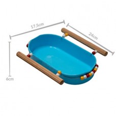 22642 - BANHEIRA VIVEIRO DECORADA C/POLEIRO AZUL