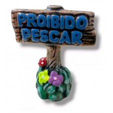 13946 - PLACA ADVERTENCIA PROIBIDO PESCAR