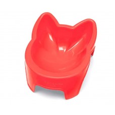 18454 - COMEDOURO PLASTICO GATO 100 ML VERMELHO
