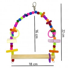 18963 - BALANCO MADEIRA CALOPSITA PEDRA CALCIO