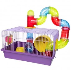 17536 - GAIOLA HAMSTER TUBO LUXO LILAS 632