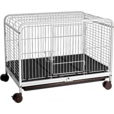 21590 - VIVEIRO FAUNA PET  LUXO P BRANCO/PRETO