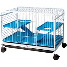 21604 - VIVEIRO FAUNA PET ROE LUXO P BRANC/AZUL