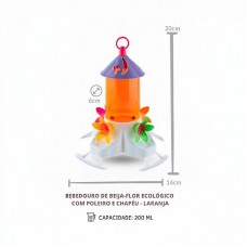 22689 - BEBED. BEIJA FLOR ECOLOGICO LARANJA